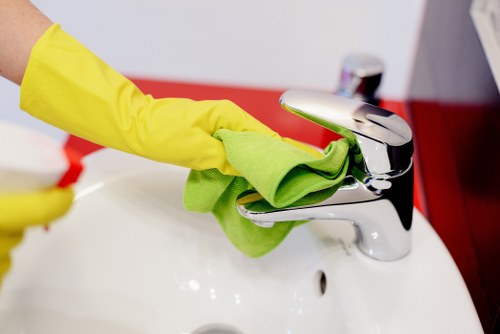 Service issue discussion during carpet cleaning review
