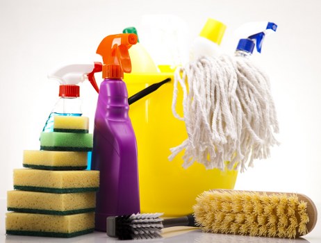 Dust and stain removal from a mattress surface